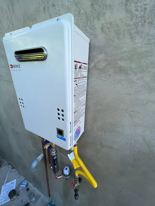 Tankless water heater installation for Birdwood Hill homes
